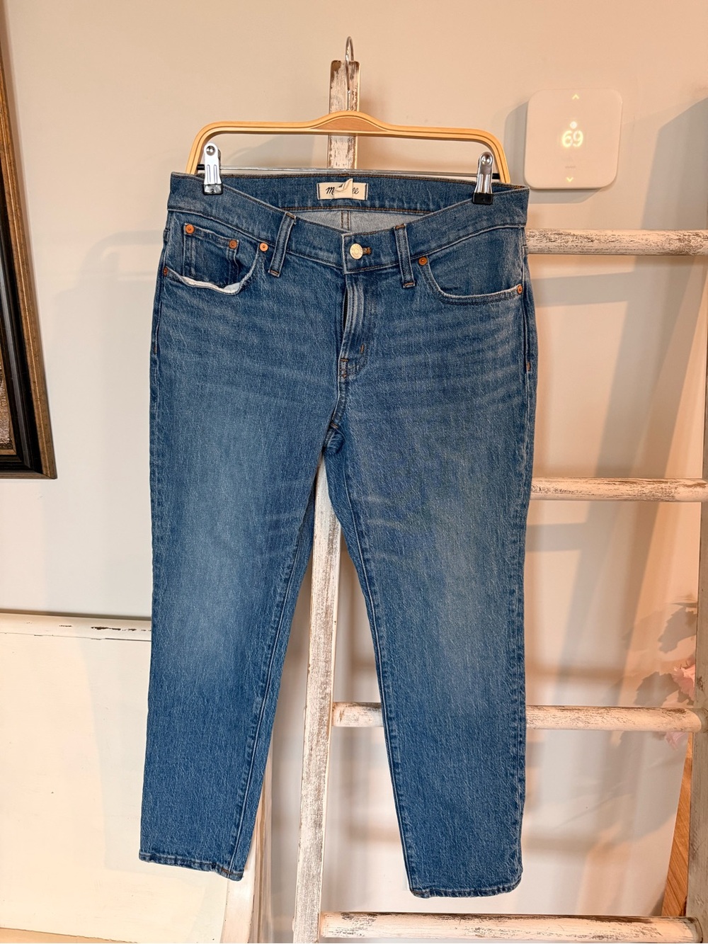 Madewell Low-Rise Perfect Vintage Jean in Marylake Wash Size 29 NH630